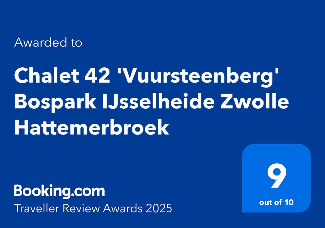 Chalet 42 'Vuursteenberg' Bospark Ijsselheide Zwolle Hattemerbroek Zewnętrze zdjęcie